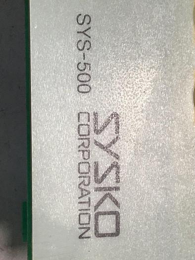 Used SYSCO Control Panel SYS-500 #125133