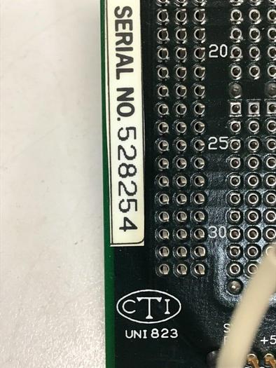 Used CTI Van Dorn Control Rack Board UNI 823 Z9532875B #111399