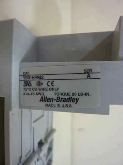 Used ALLEN BRADLEY Adapter Plate 193-EPM2 SER A #50498