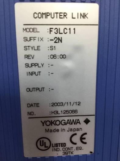 Used YOKOGAWA Network Link Module F3LC11-2N #101066