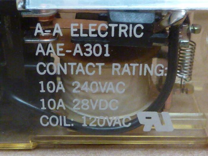 Used AA ELECTRIC Relay AAE-A301 USED