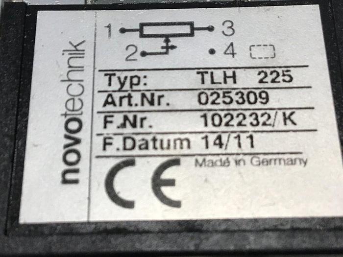 Used NOVOTECHNIK Position Transducer TLH225 Used
