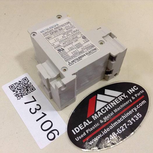 Used MITSUBISHI 10 Amp Circuit Protector CP30-BA-2P-10A #73106