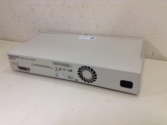 Used CABLETRON 10 Base-T Hub w/ Lanview SEHI-24 #75001