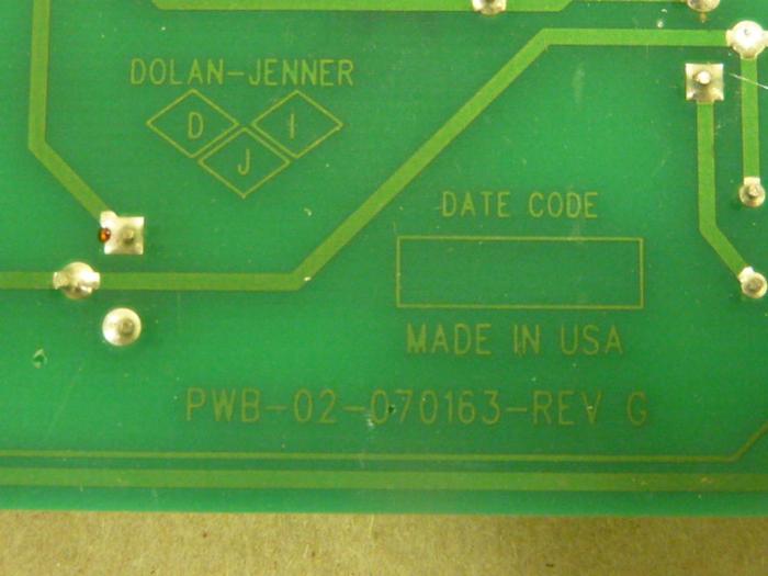 Used DOLAN JENNER Circuit Board PWA 01-022013-0000 #47088