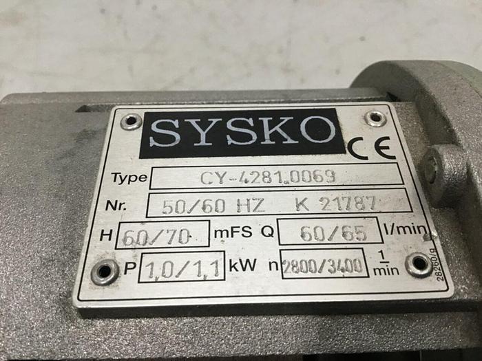Used SYSKO CORPORATION Pump & 3 PH Motor CY-4281.0069 #125323