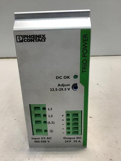 Used PHOENIX CONTACT Power Supply TRIO-PS/3AC/24DC/10 #135852