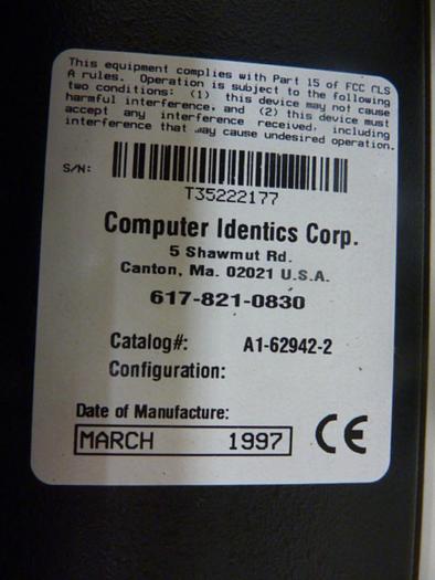 Used COMPUTER IDENTICS Interface Module A1-62942-2 #51282