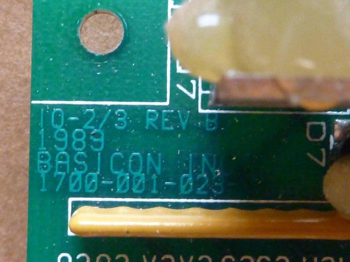 Used BASICON Circuit Board 1700-001-023-01 #24925
