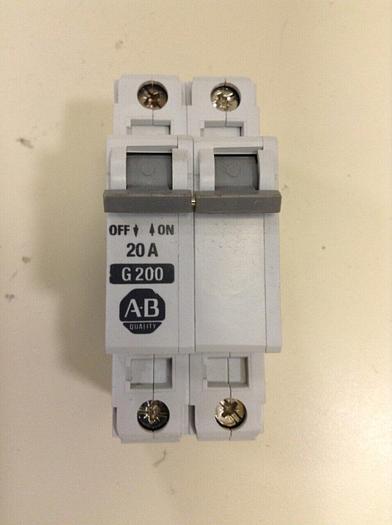 Used ALLEN BRADLEY 20 Amp Circuit Breaker 1492-CB2/G200 SER B #79638