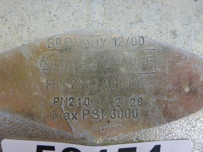 Used STAUFF 2 Way Valve FBV 2232 0001 M #56455