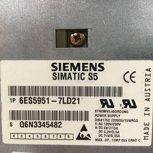 Used SIEMENS Power Supply 6ES5 951-7LD21 Used