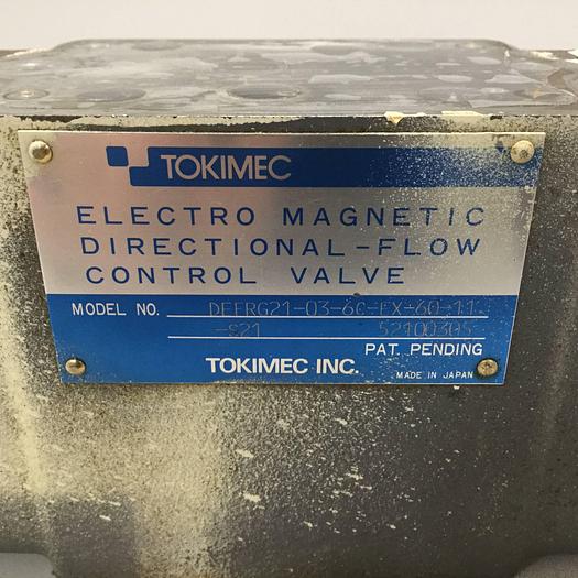 Used TOKIMEC Directional Control Valve DEFRG21-03-6C-EX-60-11-S21 #95181