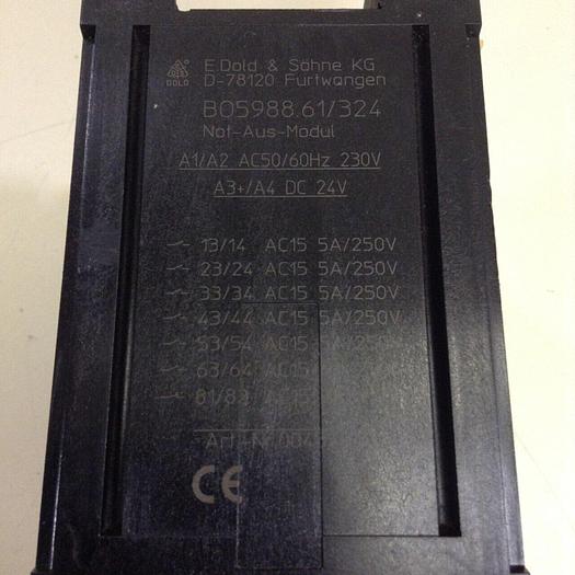 Used DOLD Safemaster Safety Relay B05988.61/324 USED