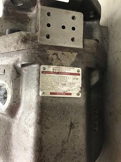 Used BRUENINGHAUS HYDROMATIK Hydraulic Pump AA10VS0100DFE1/31R-PKC62K02 Used