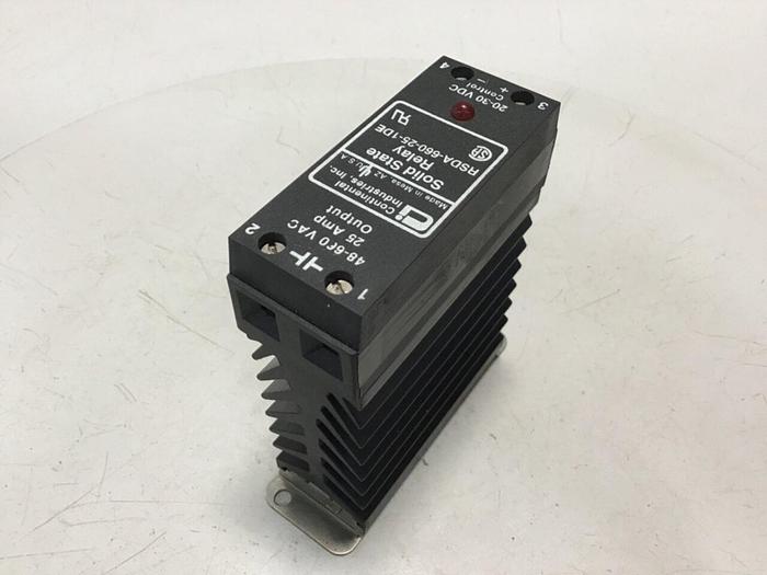 Used CONTINENTAL INDUSTRIES Solid State Relay RSDA-660-25-1DE #134797