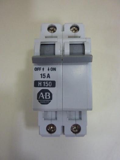 Used ALLEN BRADLEY 15 Amp Circuit Breaker 1492-CB2/H150 SER B #63757