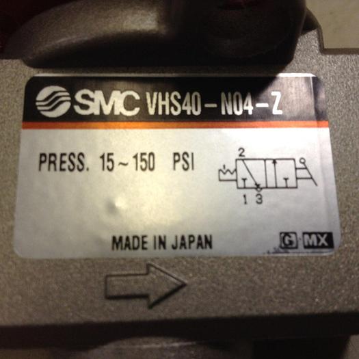 Used SMC Pneumatic Safety Valve Shutoff Lockout VHS40-N04-Z #88900