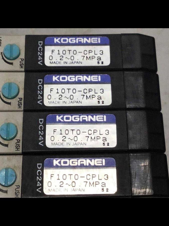 Used KOGANEI Manifold w/ Valves F10M4AJ USED
