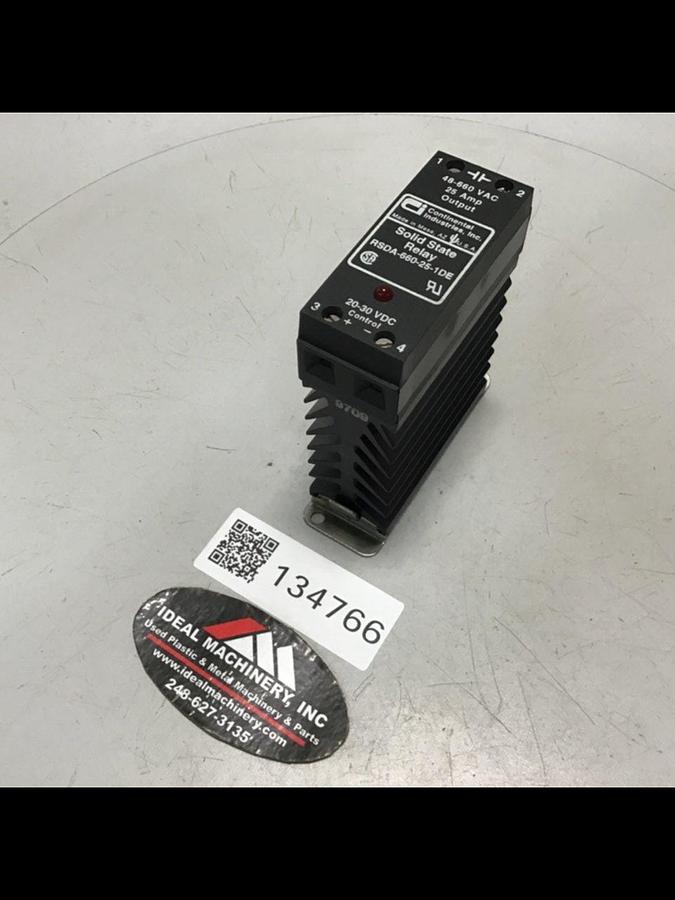 Used CONTINENTAL INDUSTRIES Solid State Relay RSDA-660-25-1DE Used