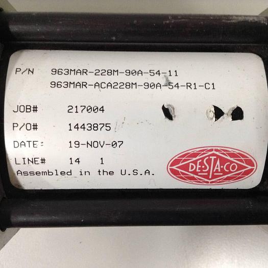 Used DESTACO Pneumatic Hold Clamp 963MAR-228M-90A-54-11 #90094