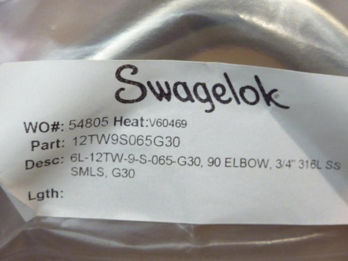 SWAGELOK 90° Elbow 12TW9S065G30 #40758