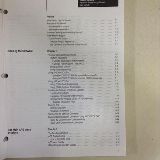 Used ALLEN BRADLEY User Manual 177-6.4 #70952