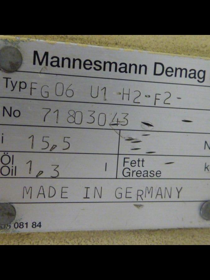 Used MANNESMANN DEMAG Microspeed Unit FG06 U1-H2-F2 Used