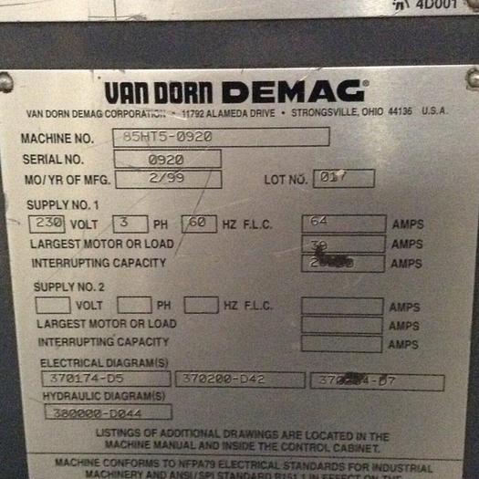 Used VAN DORN 85HT5-0920 Hydraulic Ejector Box E26L44 Used