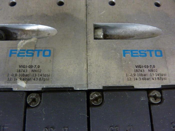 Used FESTO Control Block w/ Valves IFB8-03 #52808