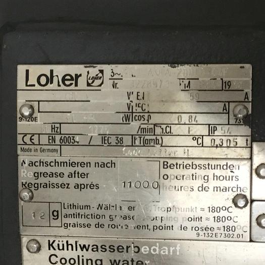 Used LOHER 50 HP Motor ANWA-200LG-04F Motor Used