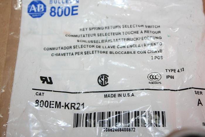 ALLEN BRADLEY Selector Switch 800EM-KR21 #19332