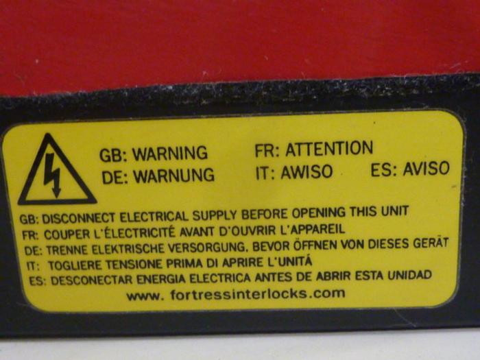 Used FORTRESS INTERLOCKS Safety Door Lock LOK #64474