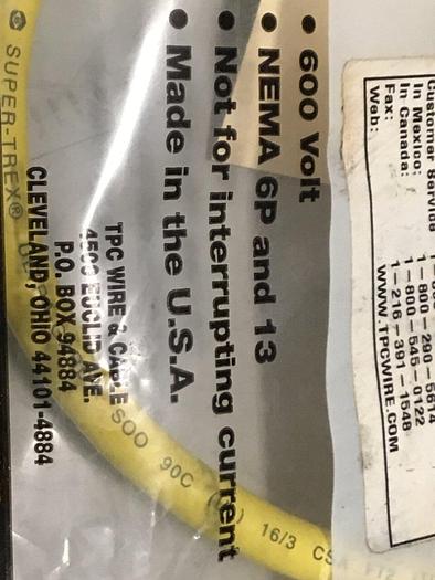 TPC WIRE & CABLE Cable 89303 #128561