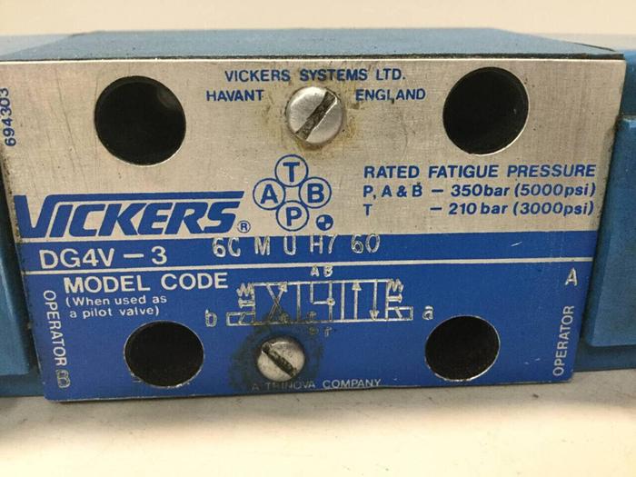 Used VICKERS Pilot Valve Model DG4V36CMUH760 #99514