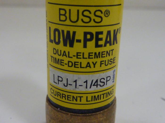 Used BUSSMANN 1 1/4 Amp Fuse LPJ-1-1/4SP #62283