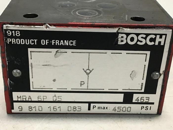 Used BOSCH Valve 9 810 161 083 #105993