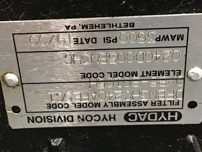Used HYDAC Filter DFBN3HC240AFE5C1 #133751