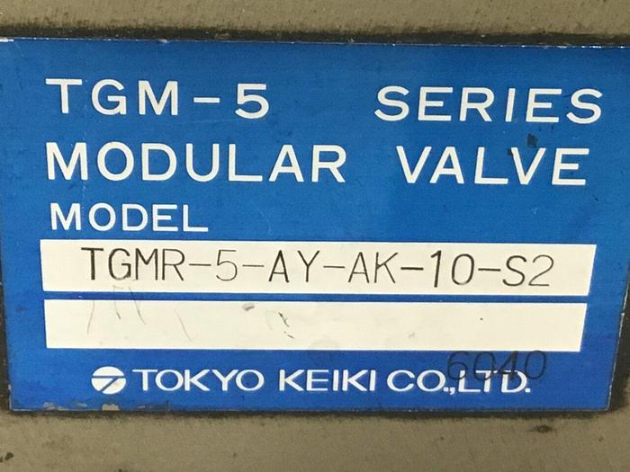 Used TOKYO KEIKI Modular Valve TGMR-5-AY-AK-10-S2 #124461