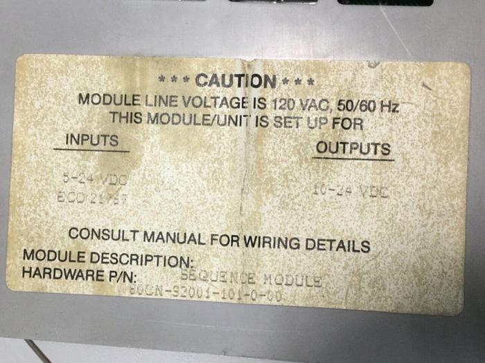 Used BARBER COLMAN Sequence Module 80CN-32001-101-0-00 Used