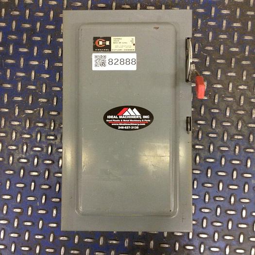 Used CUTLER HAMMER 30 Amp Heavy Duty Safety Switch 4105H311H #82888