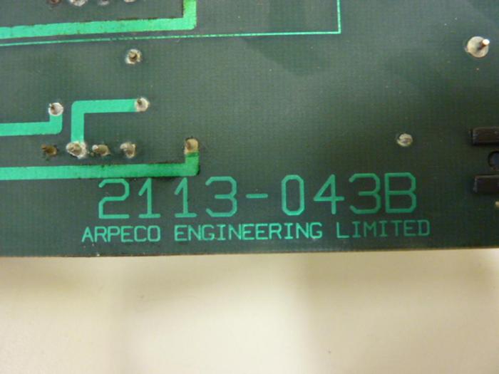 Used ARPECO Circuit Board 2113-043B #47968