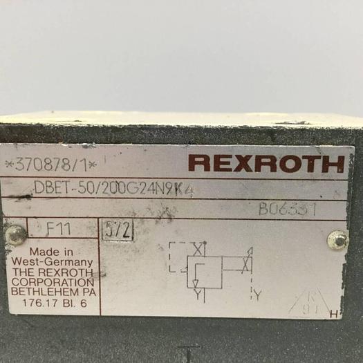 Used REXROTH Valve DBET50200G24N9K4 #91598