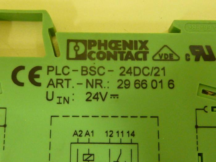 Used PHOENIX CONTACT Terminal Block PLC-BSC-24DC/21 #54980