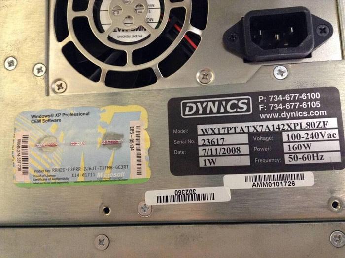 Used DYNICS Operator Interface WX17PTATX7A142XPL80ZF Used