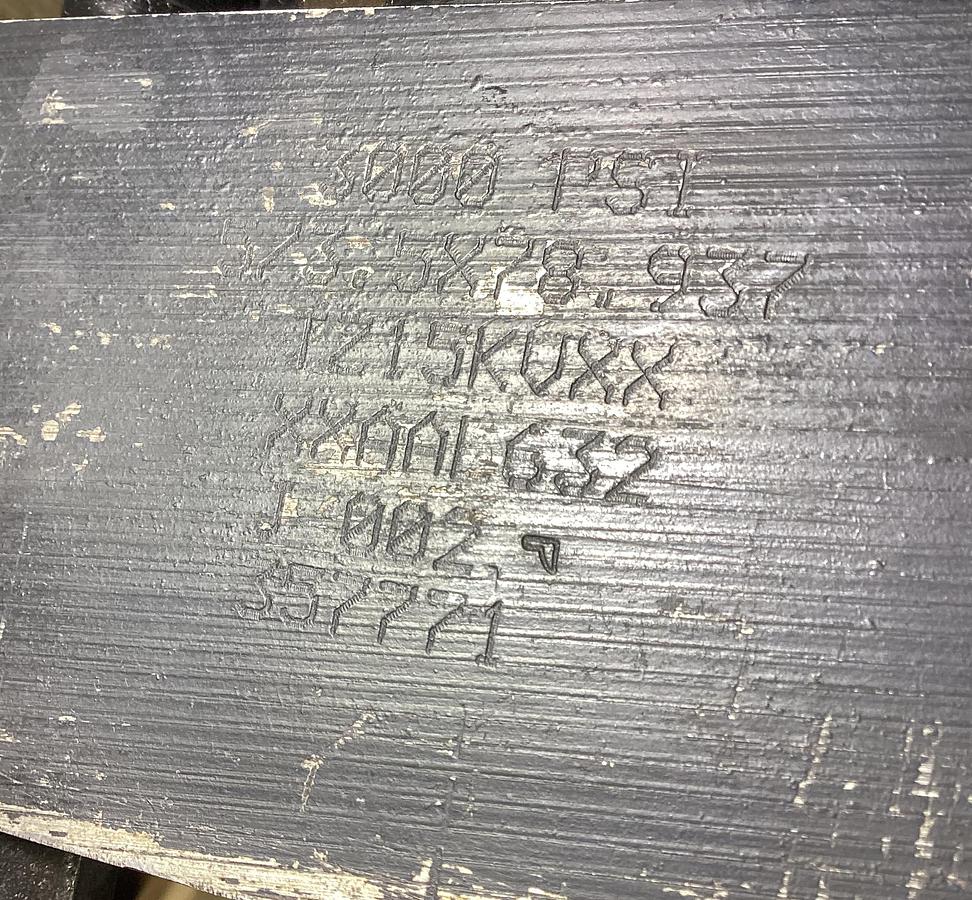 Used VAN DORN 1100 Ton Injection Cylinder Used