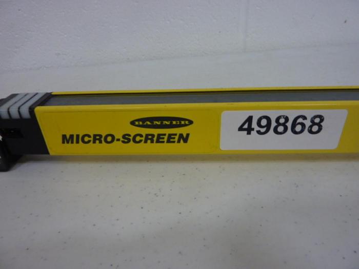 Used BANNER ENGINEERING Light Curtain Emitter USE3624YP2 #49868