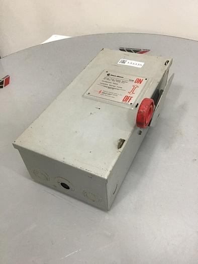 Used EATON CORP 30 Amp Safety Disconnect Switch H361SNK #133335