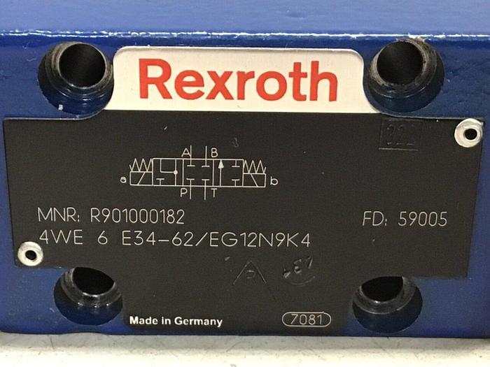Used REXROTH Directional Valve 4WE6E3462EG12N9K4 #122802