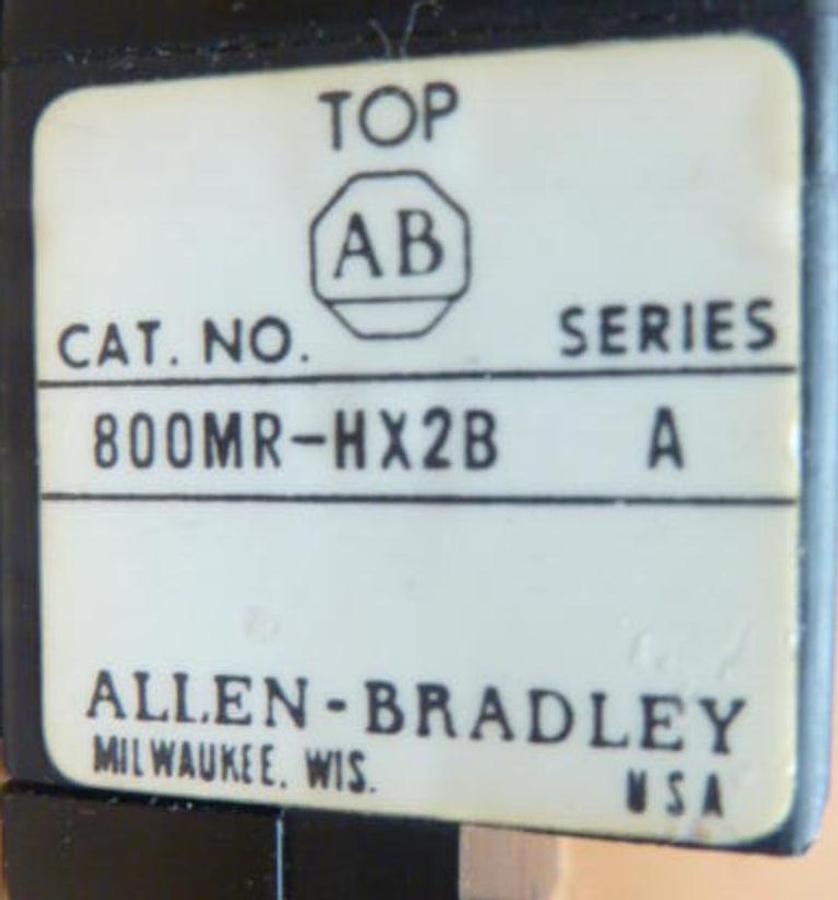 Used ALLEN BRADLEY Selector Switch 800MR-HX2B USED